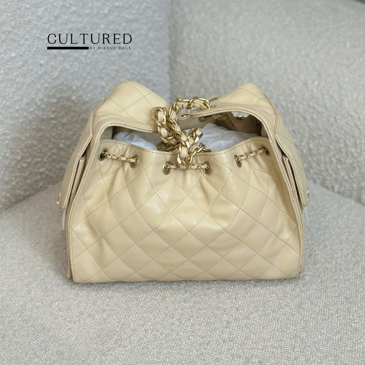 Chanel 25 Small Beige