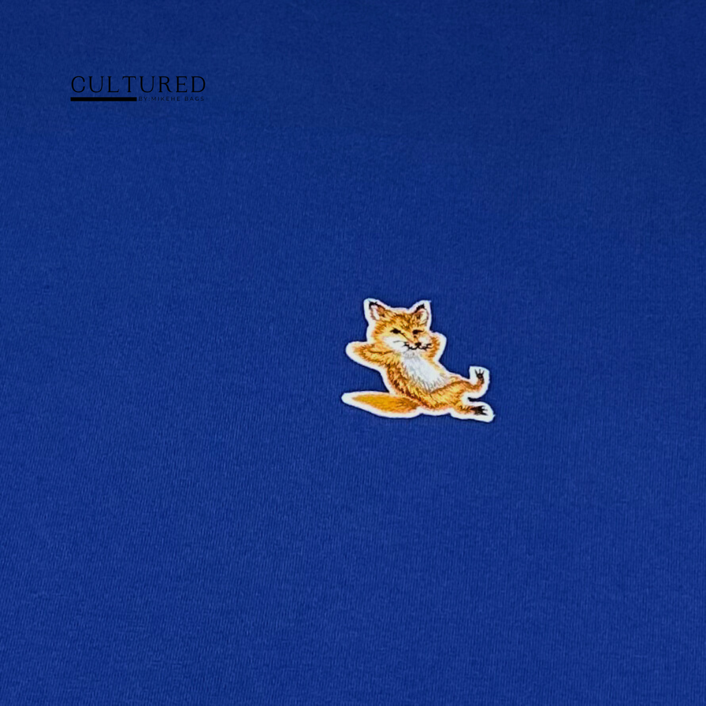 Maison Kitsuné Fox T-Shirt in Deep Blue