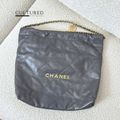 Chanel 22 Medium Dark Grey