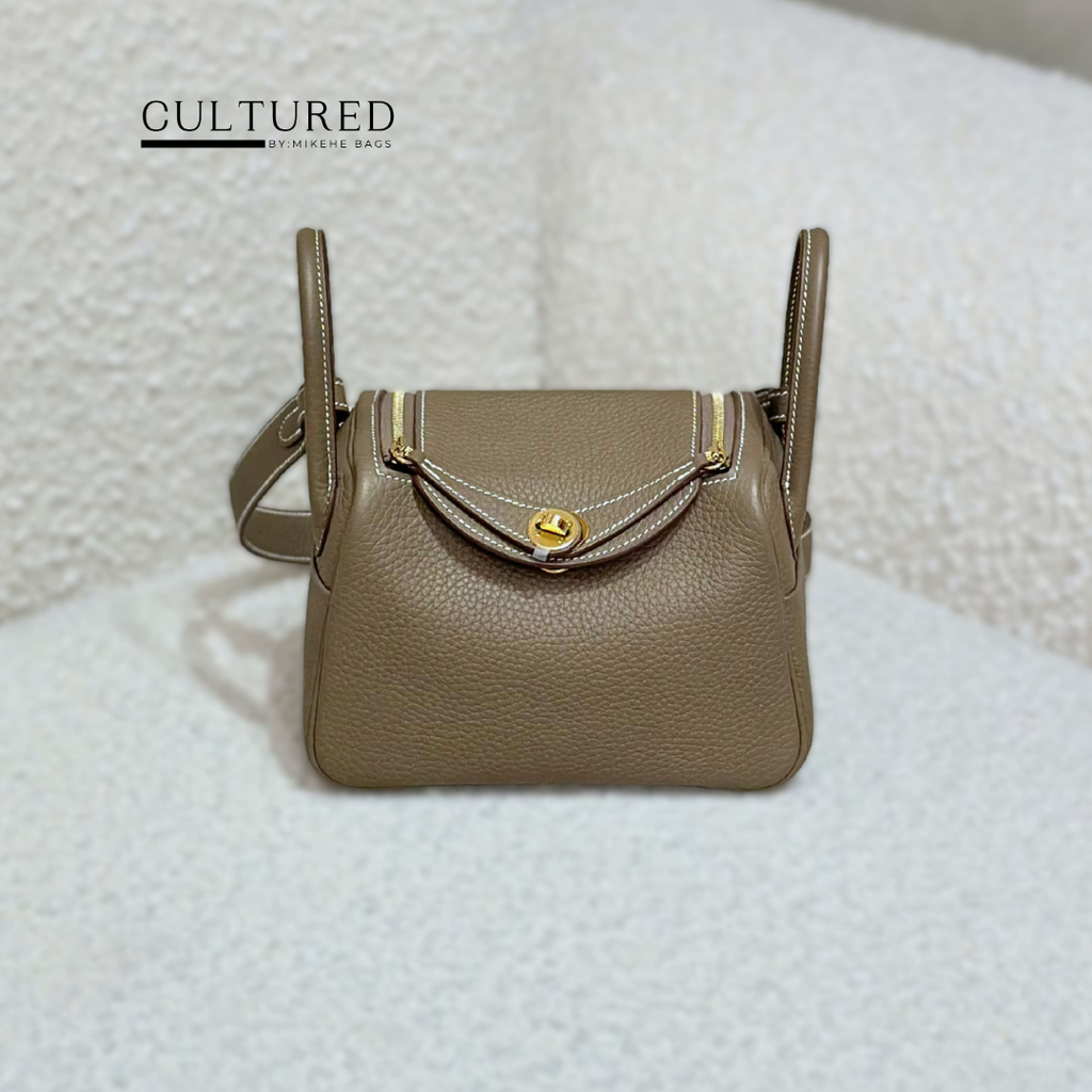 Hermès Mini Lindy in Etoupe
