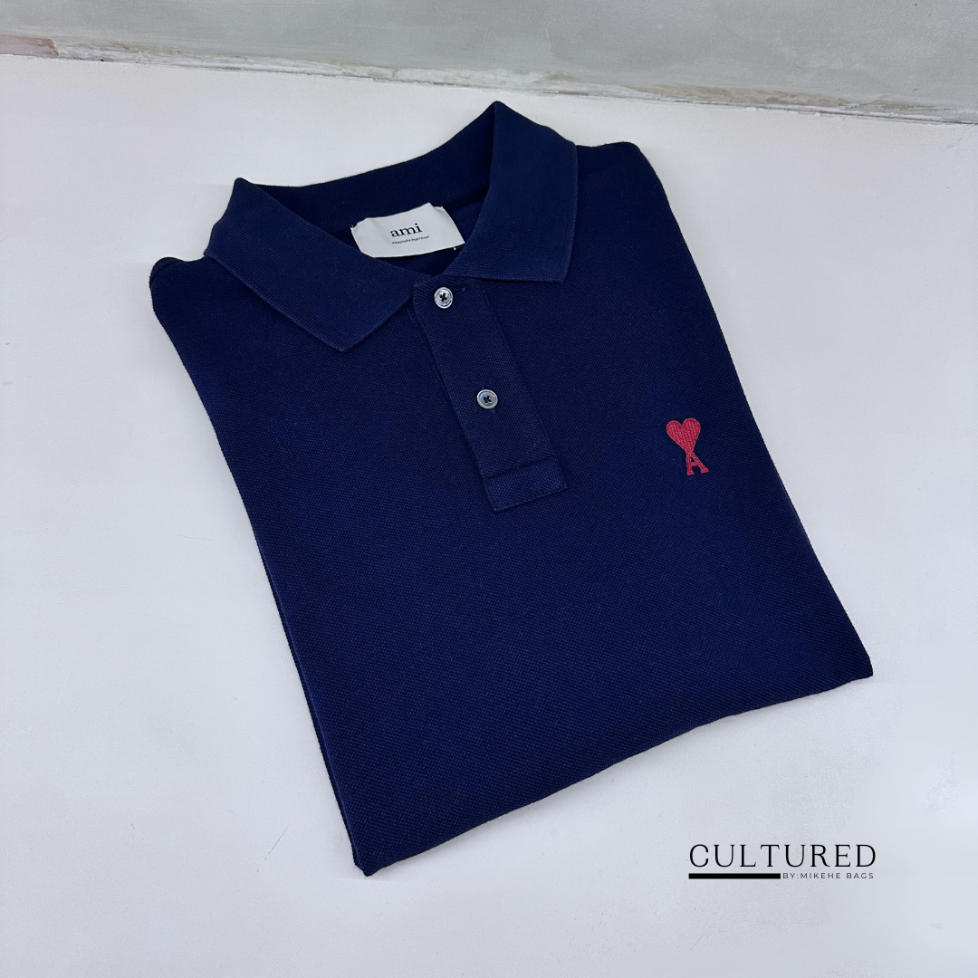 Ami Paris Polo Shirt in Navy