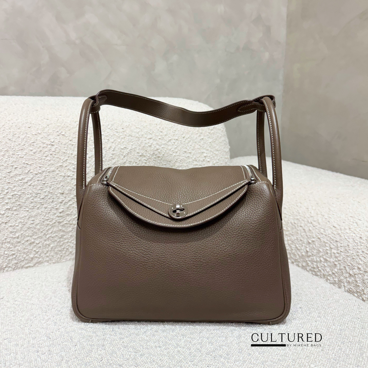 Hermès Lindy 30 in Etoupe Phw