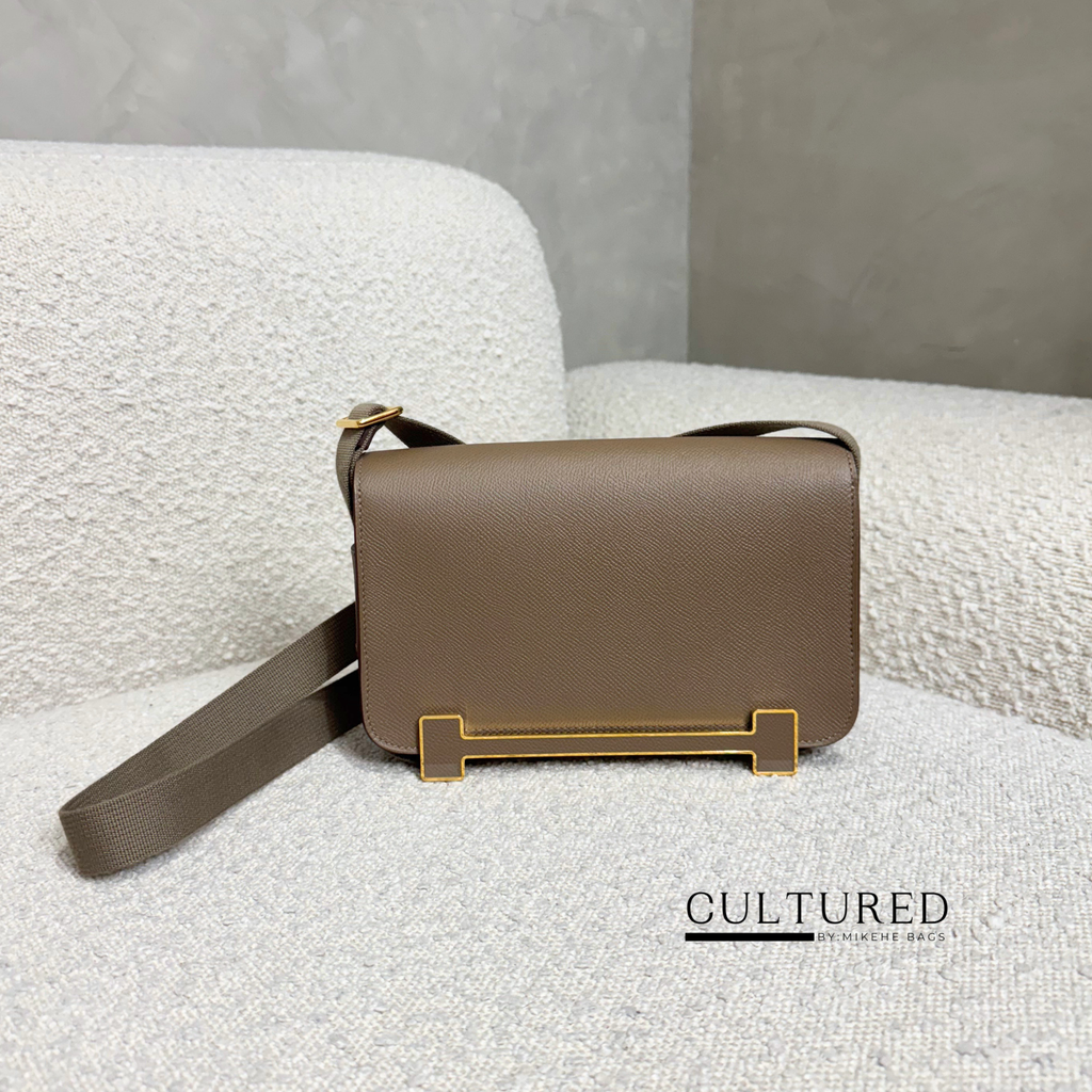 Hermès Geta Slim in Etoupe