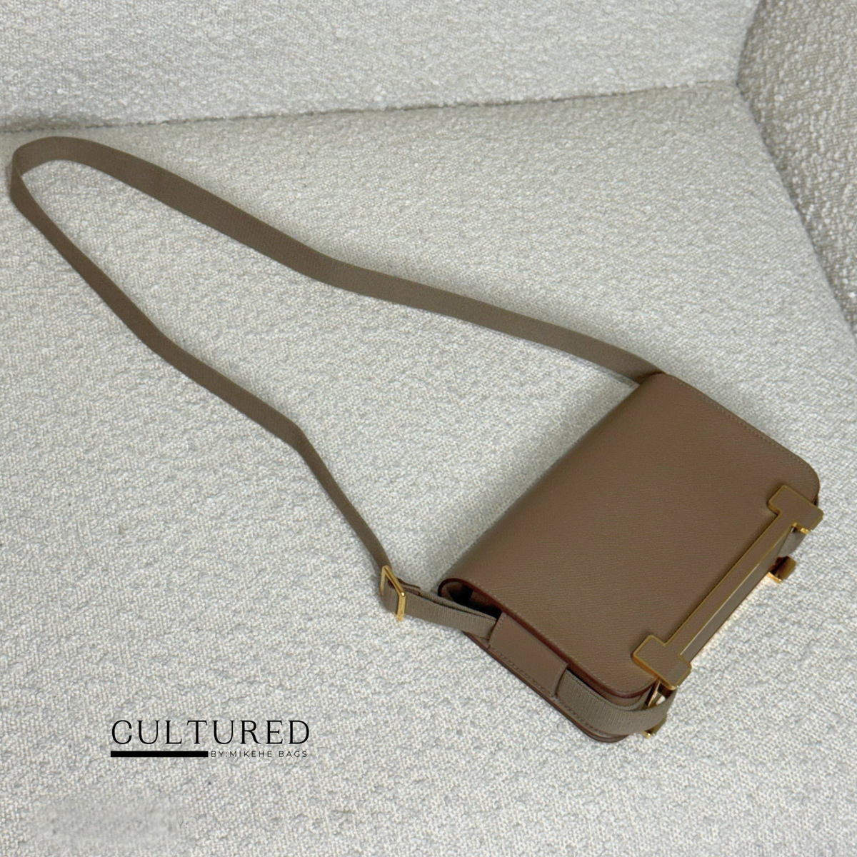 Hermès Geta Slim in Etoupe