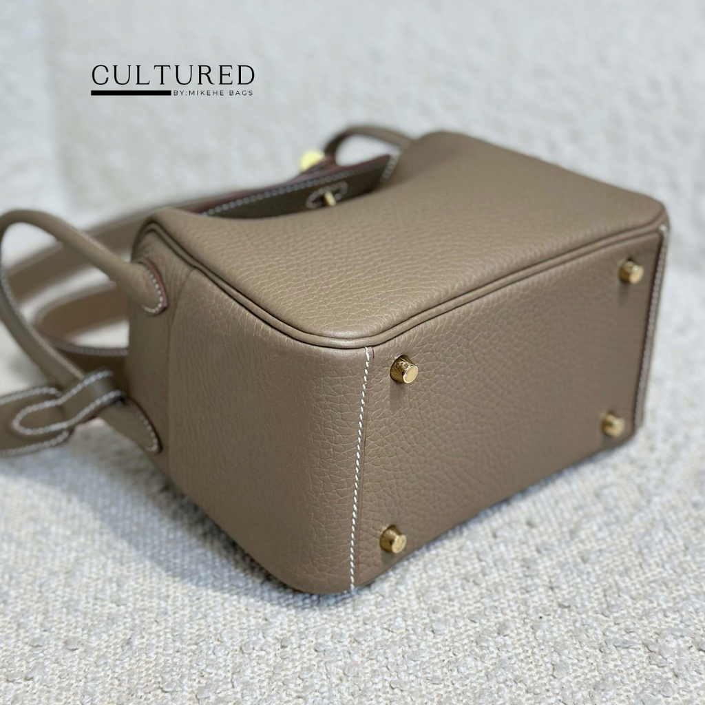 Hermès Mini Lindy in Etoupe