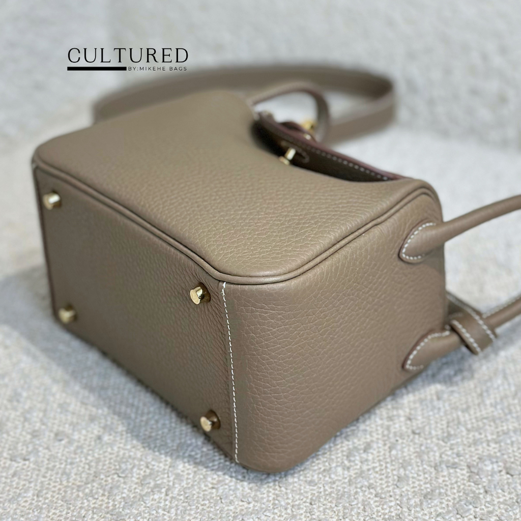 Hermès Mini Lindy in Etoupe