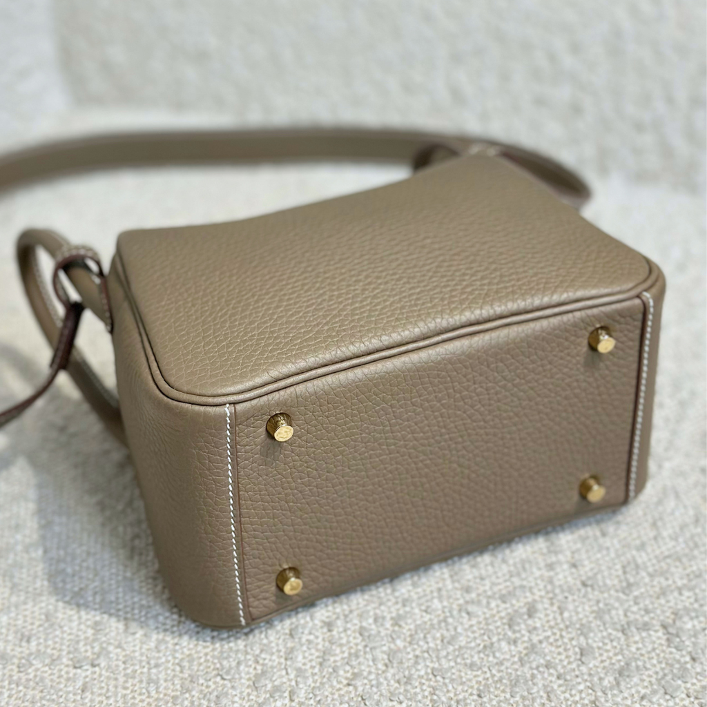 Hermès Mini Lindy in Etoupe
