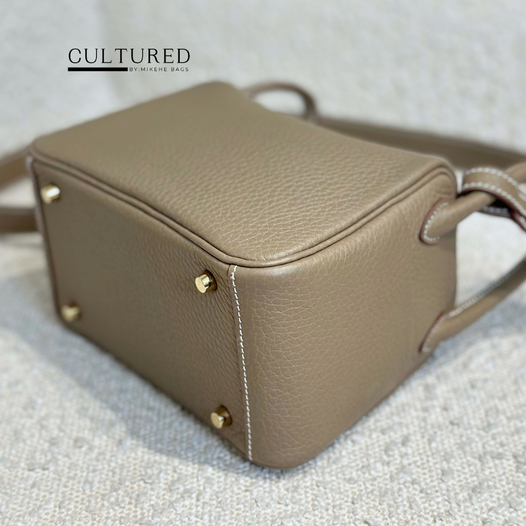 Hermès Mini Lindy in Etoupe