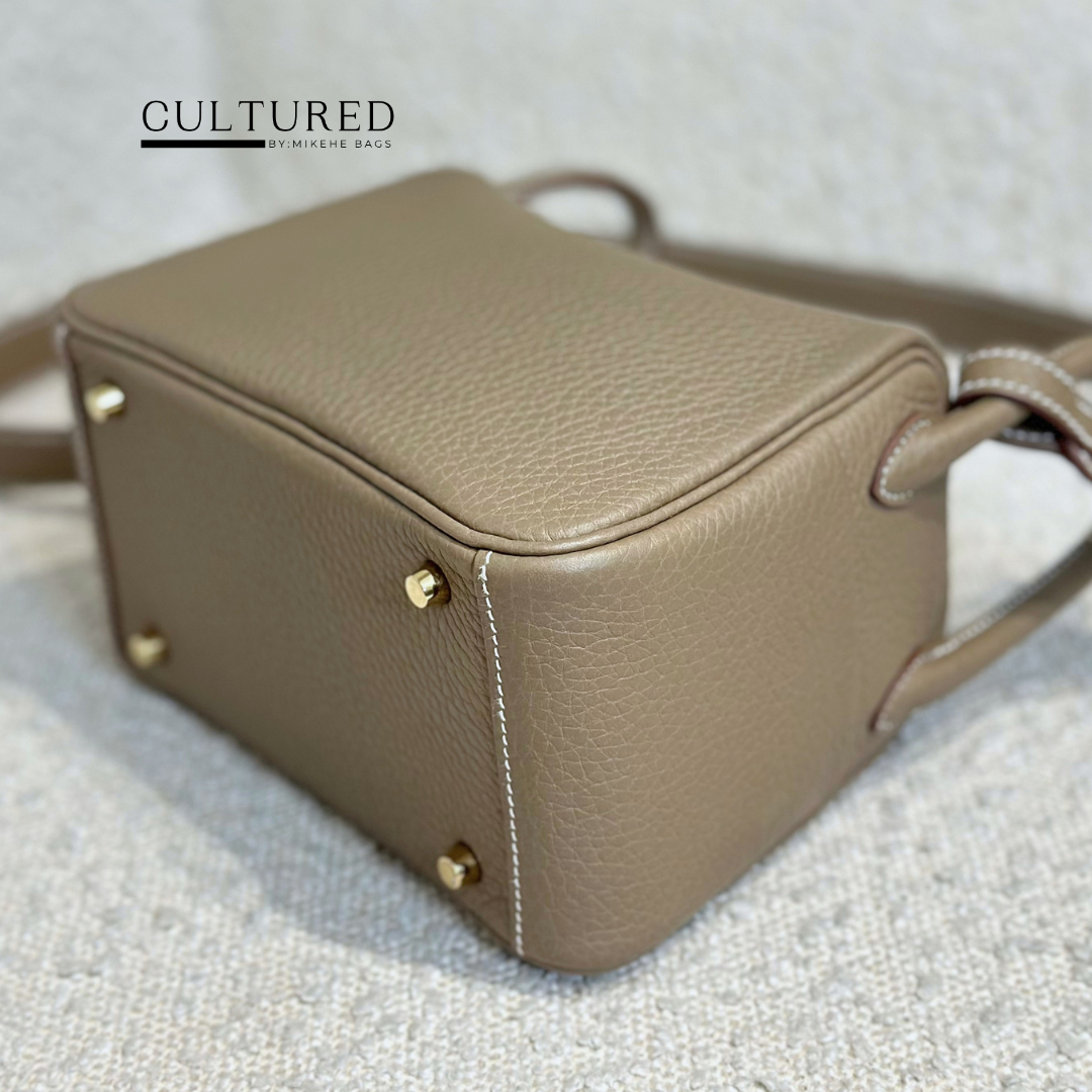 Hermès Mini Lindy in Etoupe