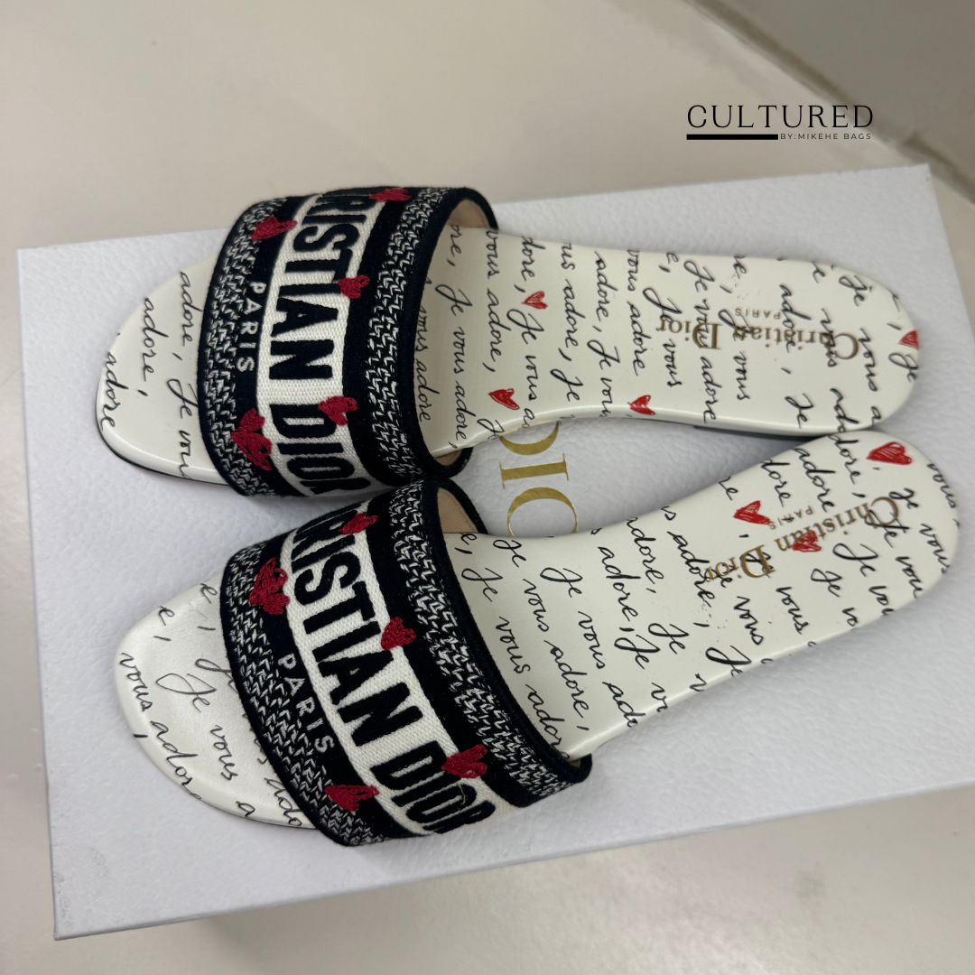 Dior Dway Slides Size 38.5
