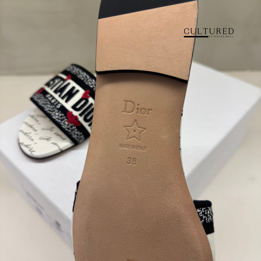 Dior Dway Slides Size 38.5