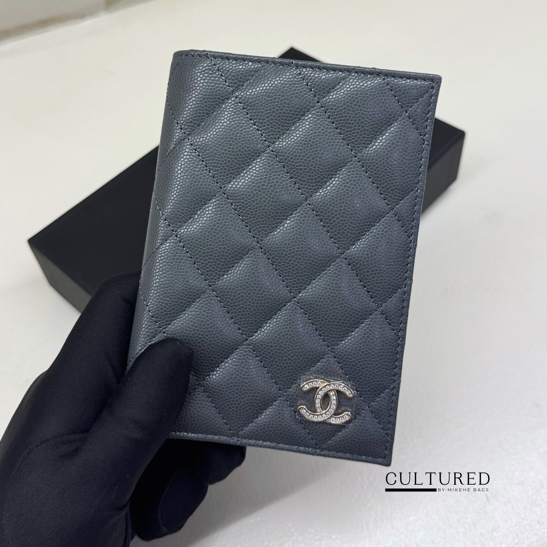 Chanel Passport Holder in Grey
