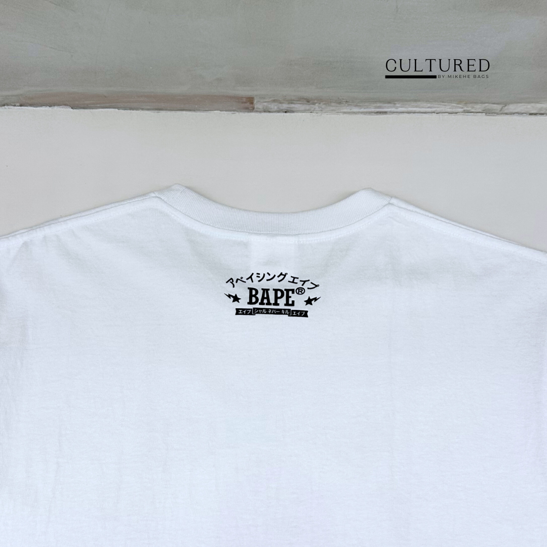 BAPE Japan College Men's T-Shirt in White