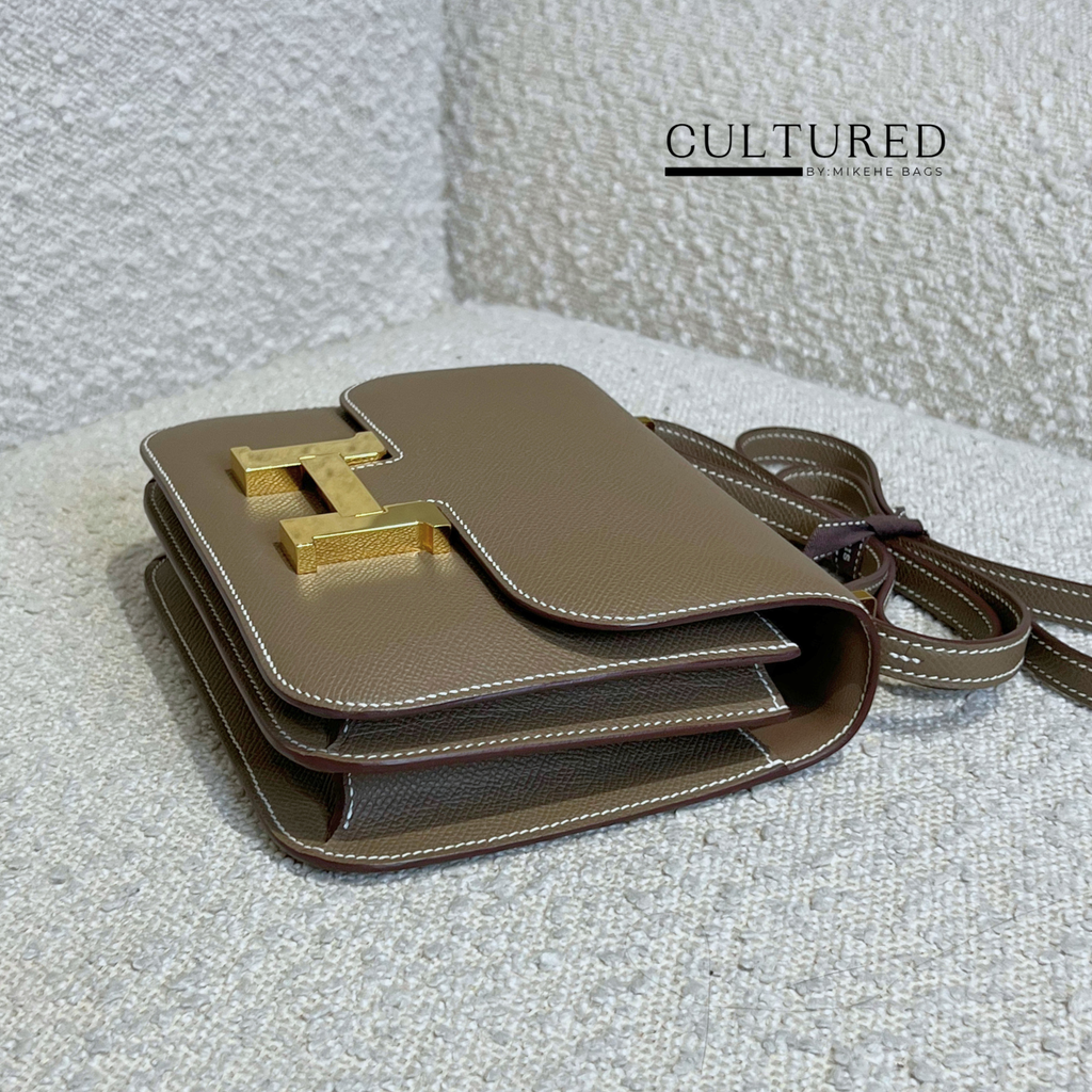 Hermès Constance 19 in Etoupe