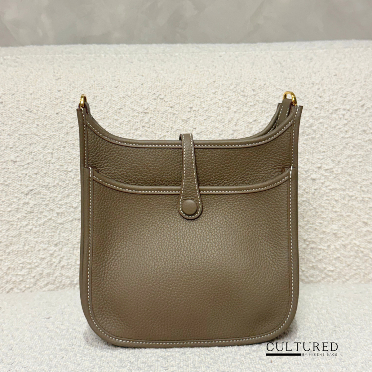 Hermès Evelyne 23 in Etoupe Ghw