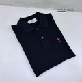 Ami Paris Polo Shirt in Black