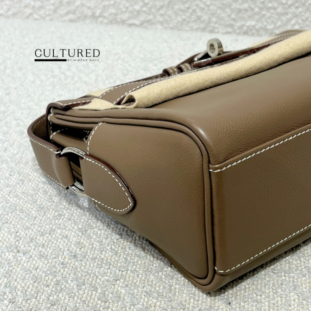 Hermès Kelly Messenger in Etoupe