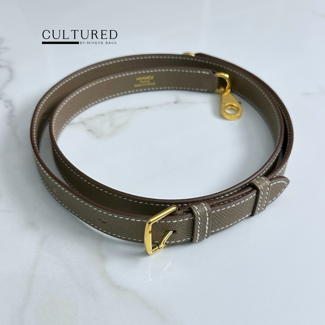 Hermès Adjustable Bag Strap in Etoupe