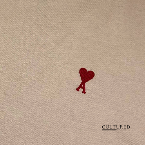 Ami De Coeur Oversized T-Shirt in Beige