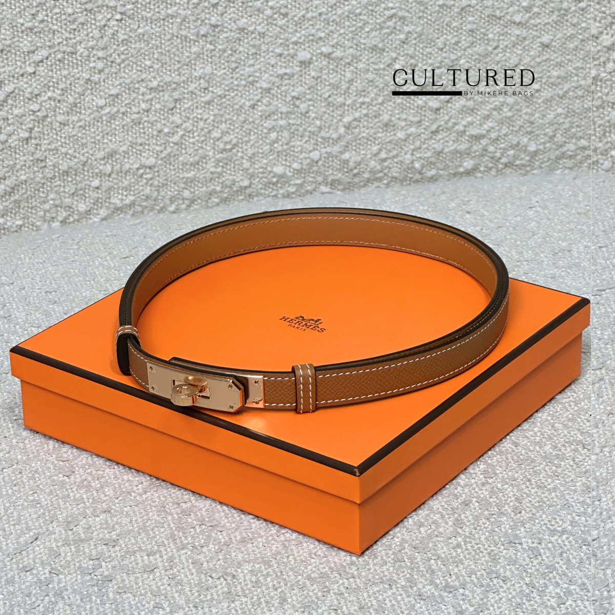 Hermès Kelly Belt in Gold