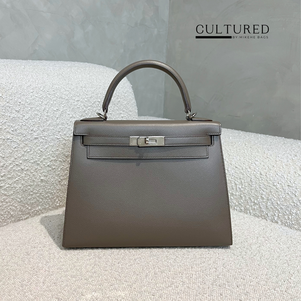 Hermès Kelly 28 in Etain