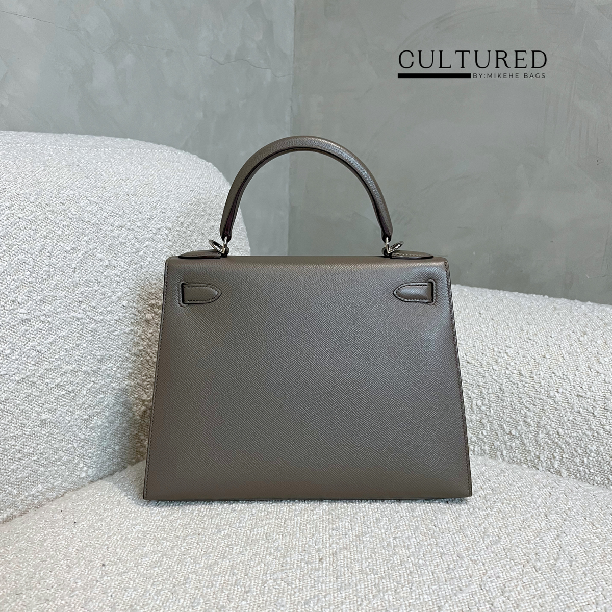 Hermès Kelly 28 in Etain