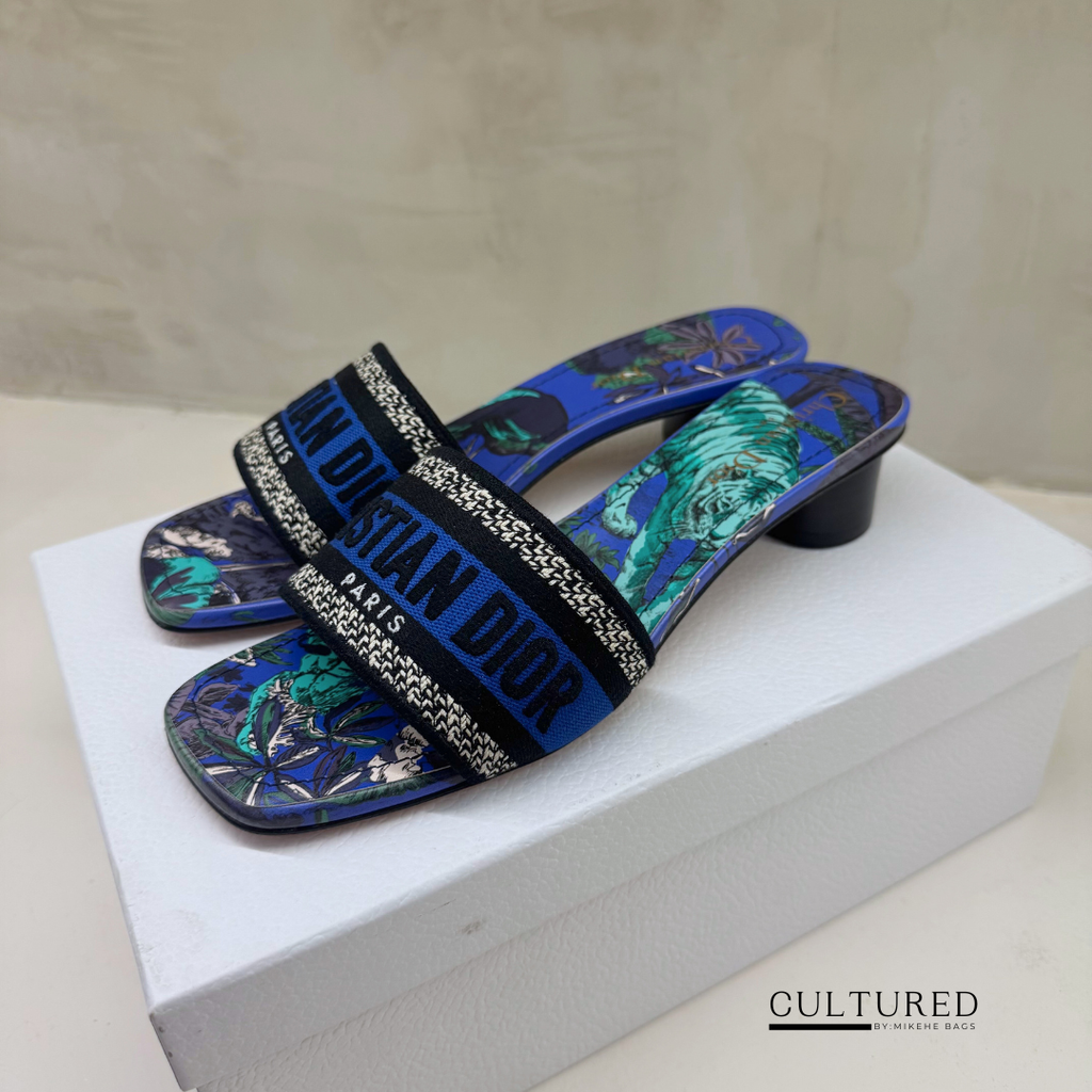 Dior Dway Heeled Slides Size 38.5