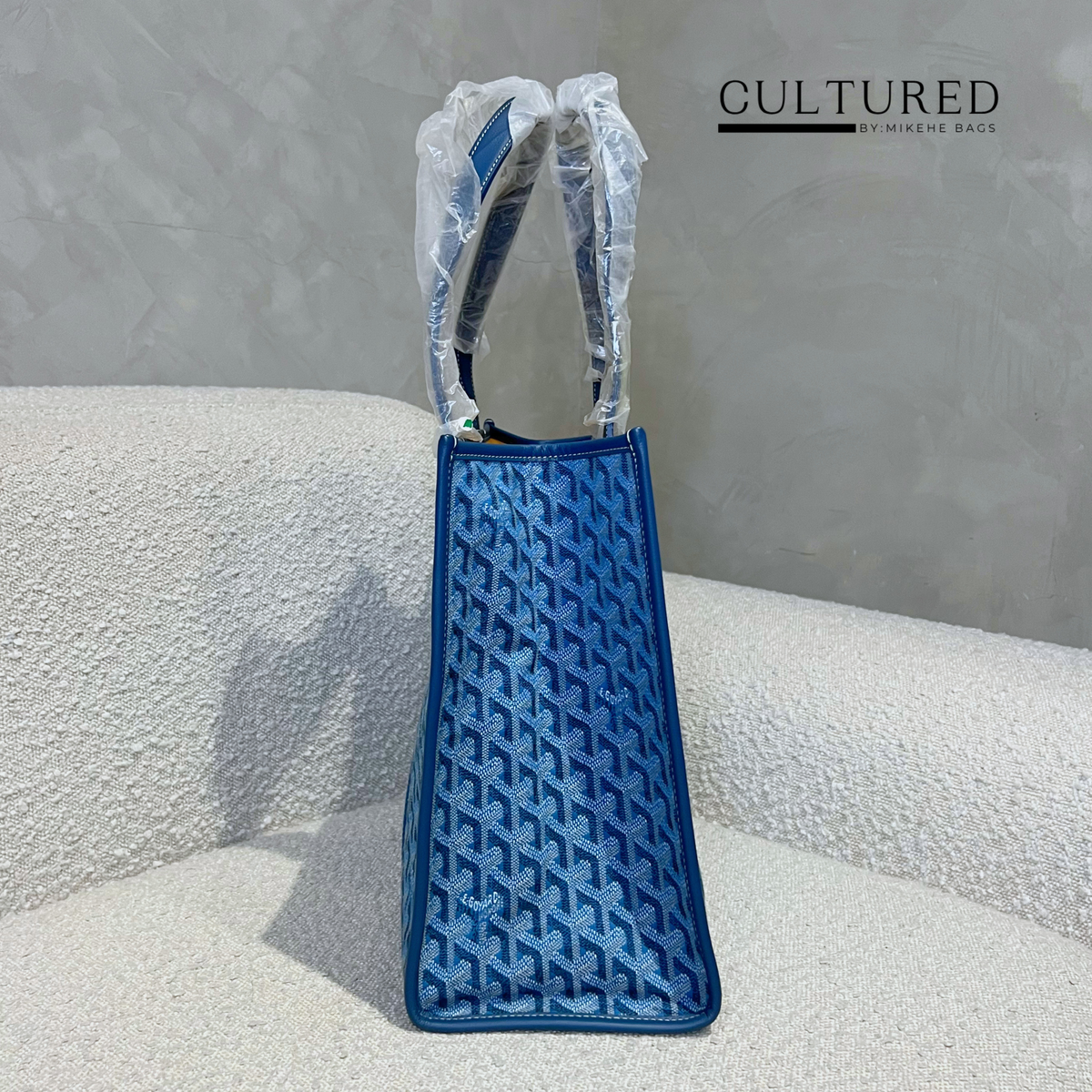 Goyard Cabas Villete Jacquard in Ocean Blue (MM)