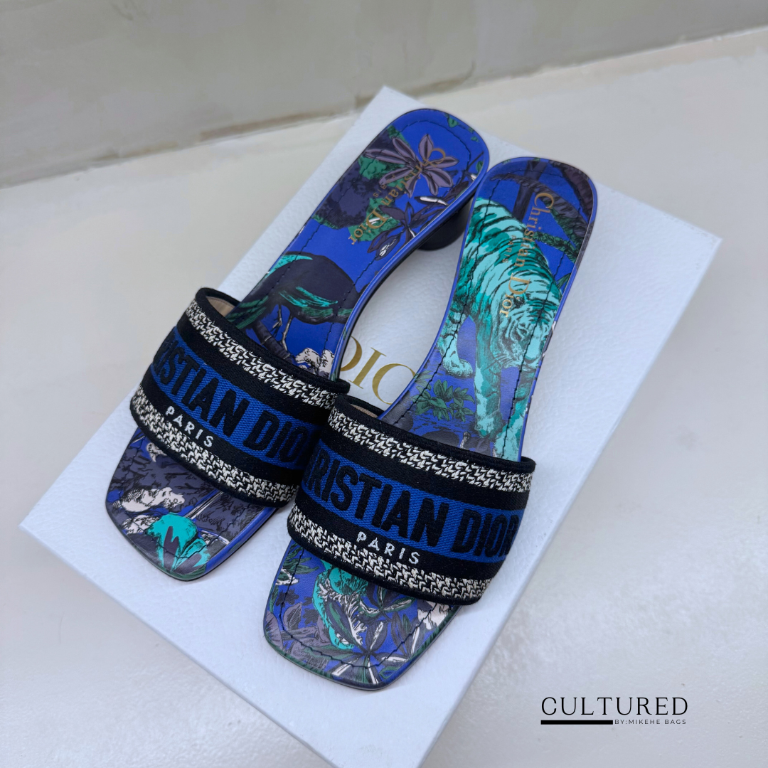 Dior Dway Heeled Slides Size 38.5