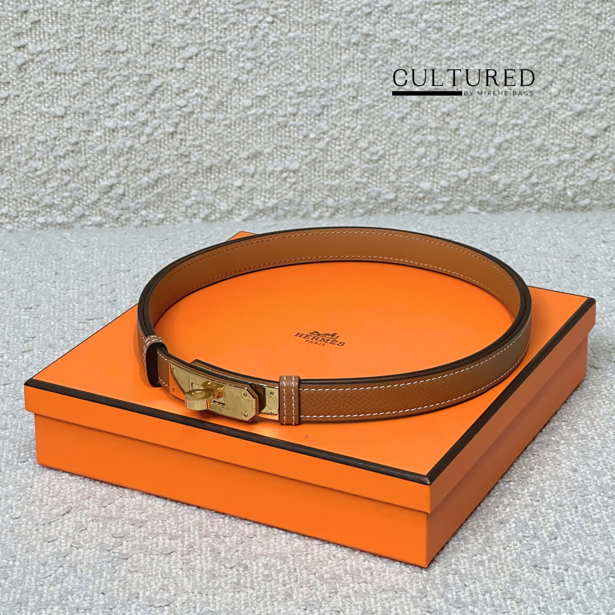 Hermès Kelly Belt in Gold