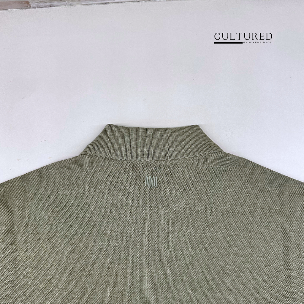 Ami Paris Polo Shirt in Green