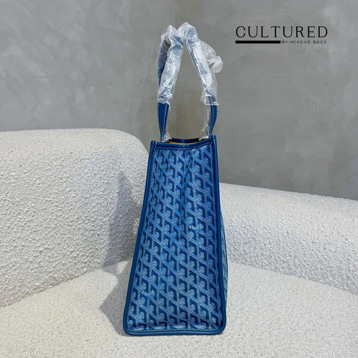 Goyard Cabas Villete Jacquard in Ocean Blue (MM)